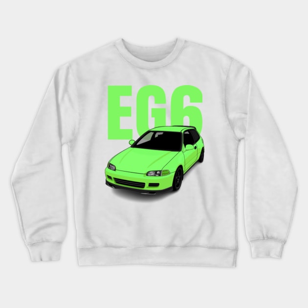 EG6 Crewneck Sweatshirt by MOTOSHIFT
